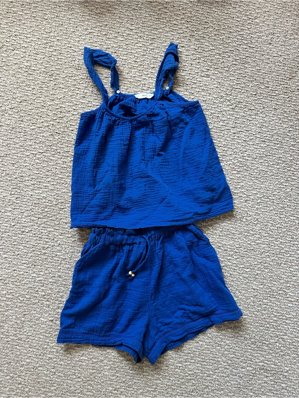 Women’s Blue Tank & Shorts Set - Mango